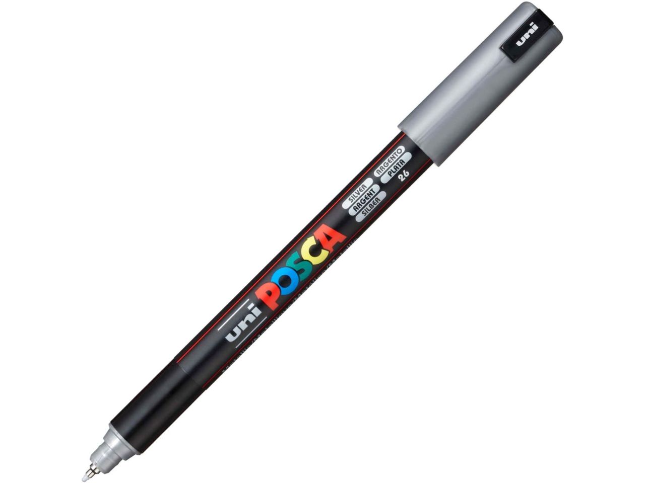 UNI POSCA PEN MARCATORE ARGENTO PC1MR A