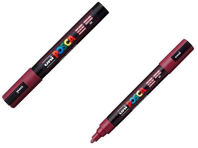 UNI POSCA MARCATORE P.MEDIA PC5M RV ROS