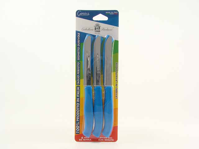 COLTELLI 6pz BLU  4803BL.11