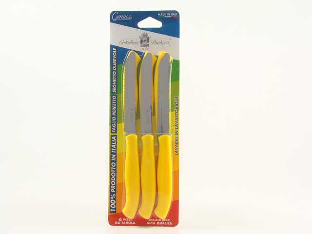 COLTELLI 6pz GIALLO 4803G.11