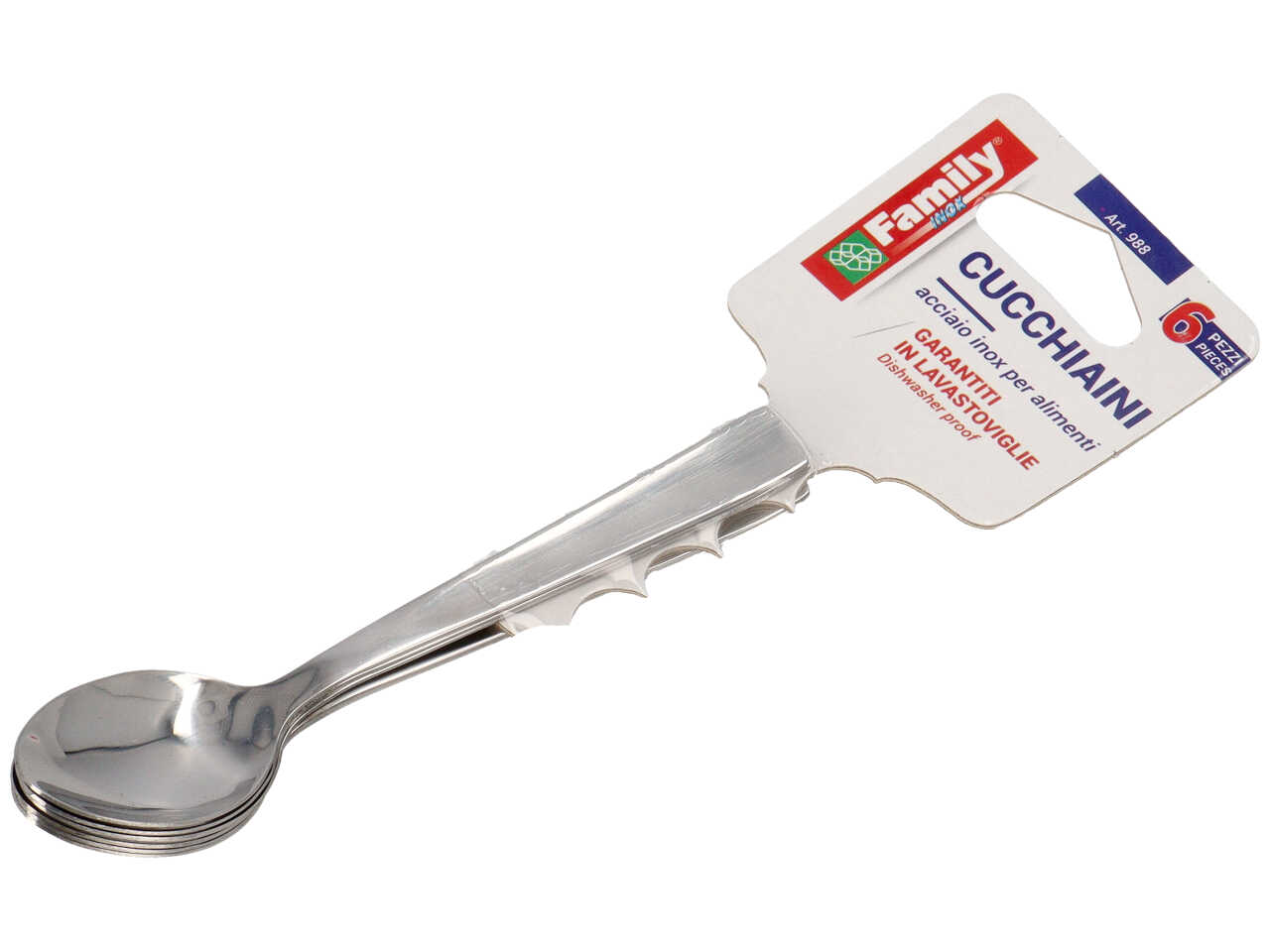 CUCCHIAINI 6pz INOX 988