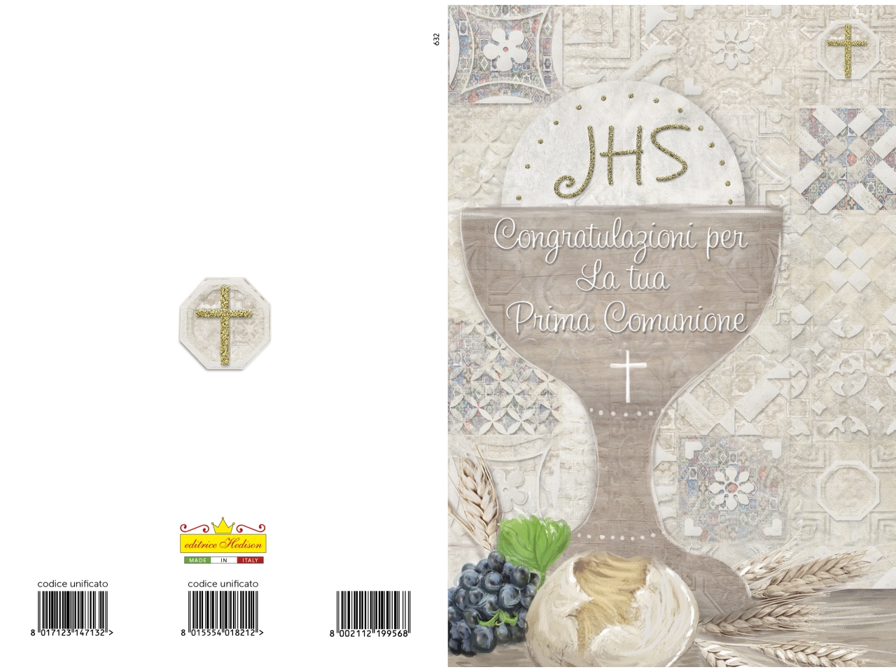 BIGLIETTO AUGURI COMUNIONE 632