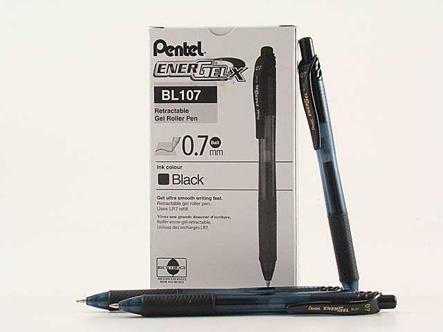 PENNA GEL ENERGEL CLICK NERO BL107-AX