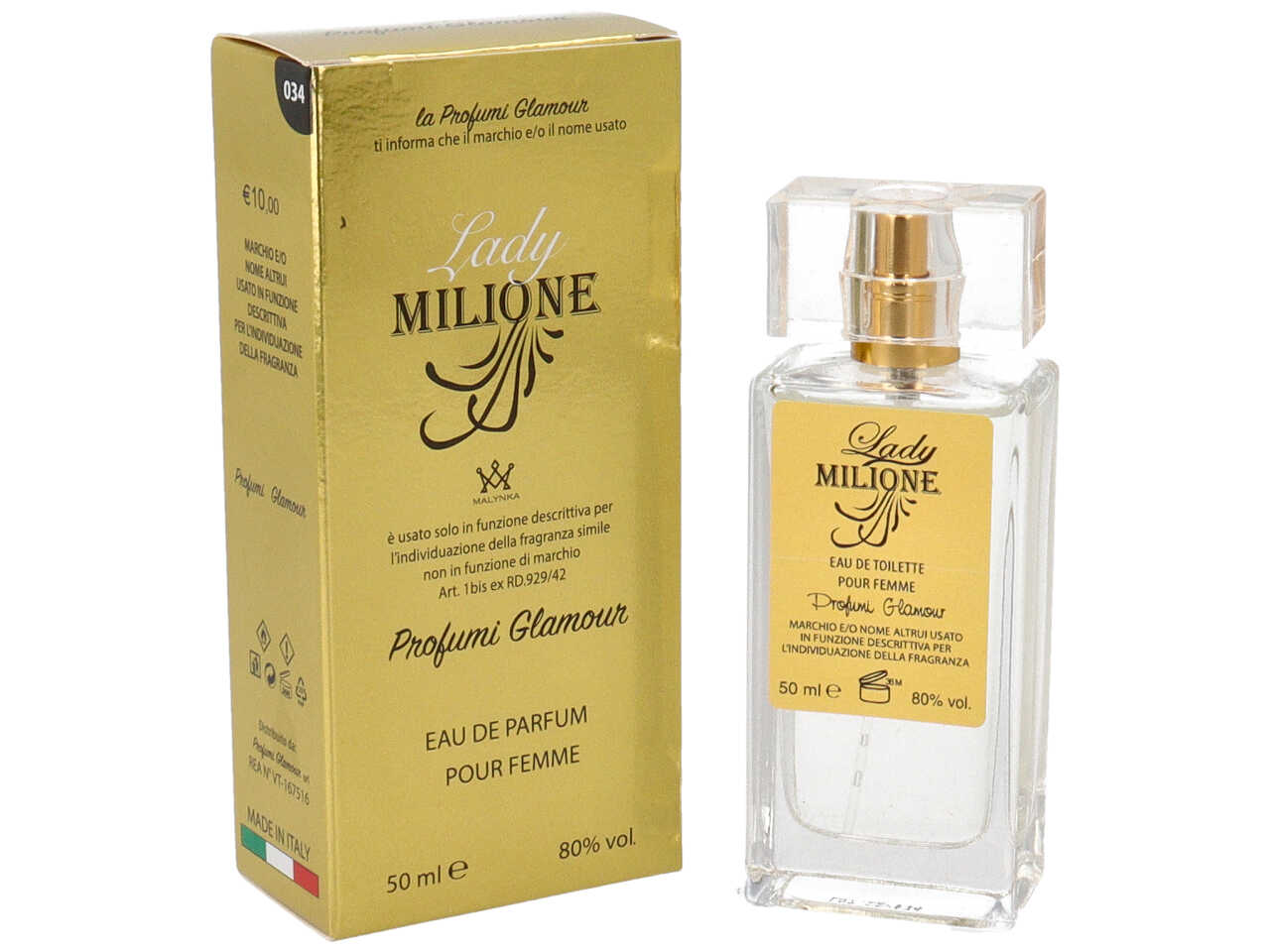 PROFUMO DA DONNA 50ML LADY MILIONE 34 PROFUMO DA DONNA 50ML LADY MILIONE 34