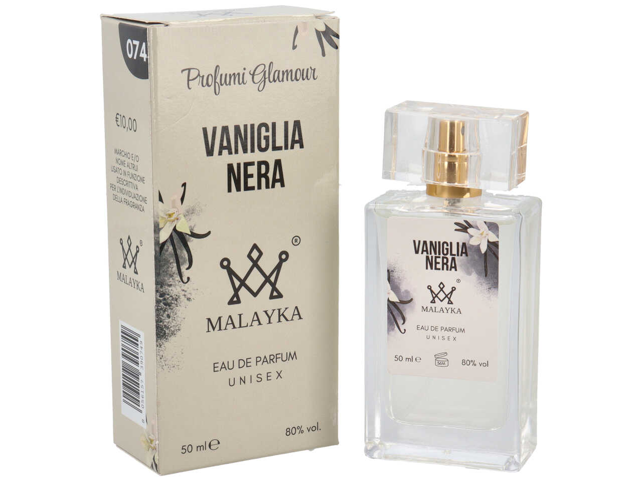 PROFUMO UOMO 50ml VANIGLIA NERA 074