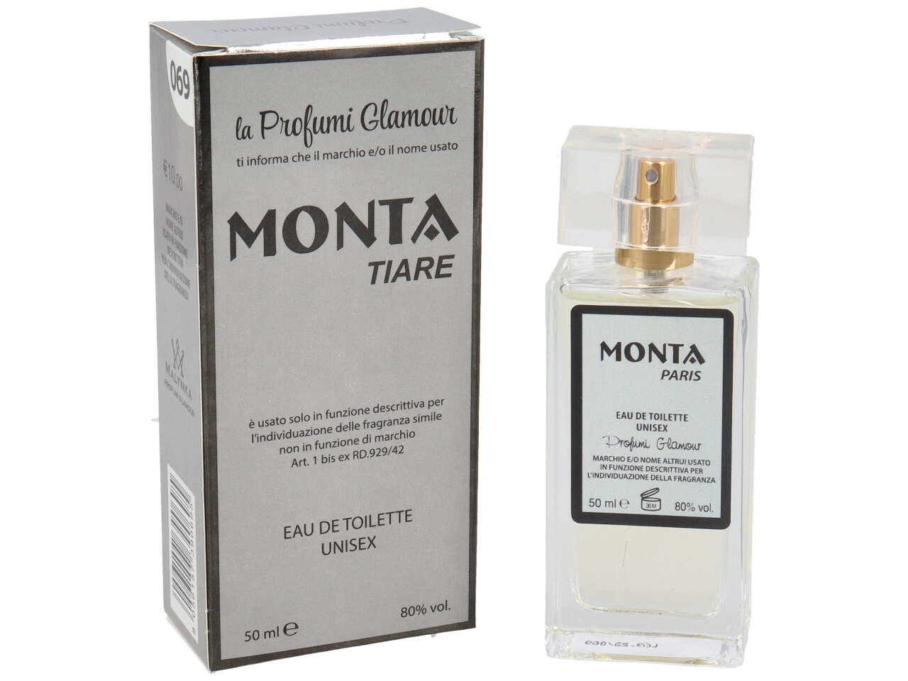 PROFUMO UNISEX 50ML MONTA TIARE 69
