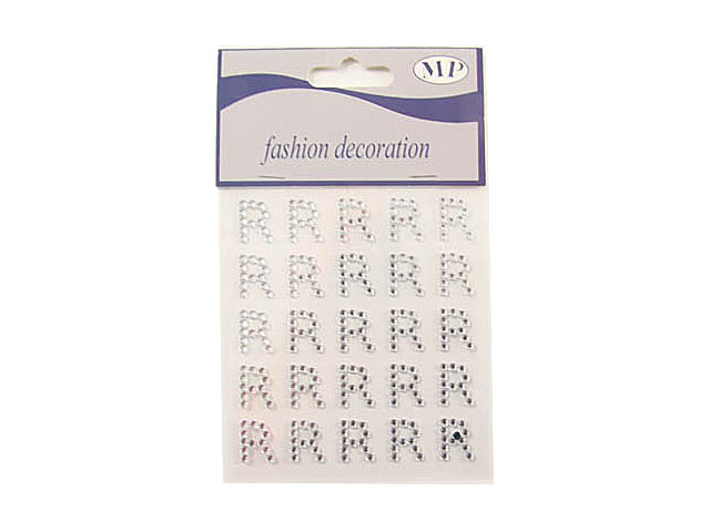 LETTERE ADESIVE 25pz R T029R