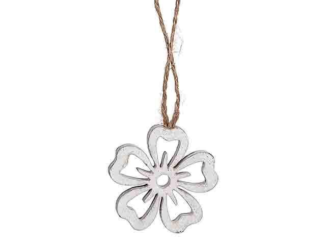 FIORE LEGNO 4cm 6pz BIANCO N113 01 FIORE LEGNO 4cm 6pz BIANCO N113 01