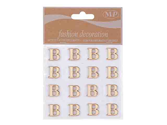 LETTERE LEGNO 10mm. 16pz B T067B