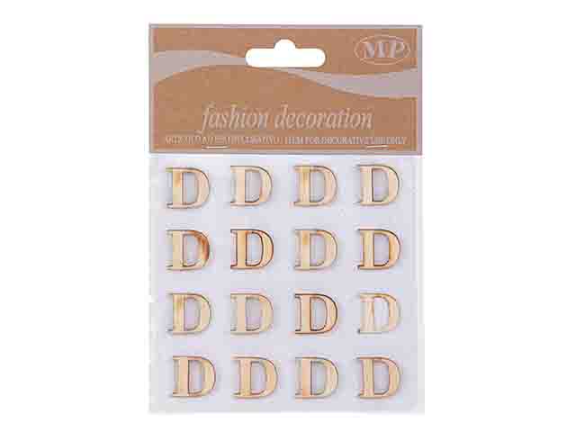 LETTERE LEGNO 10mm. 16pz D T067D