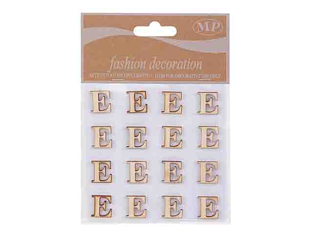 LETTERE LEGNO 10mm. 16pz E T067E