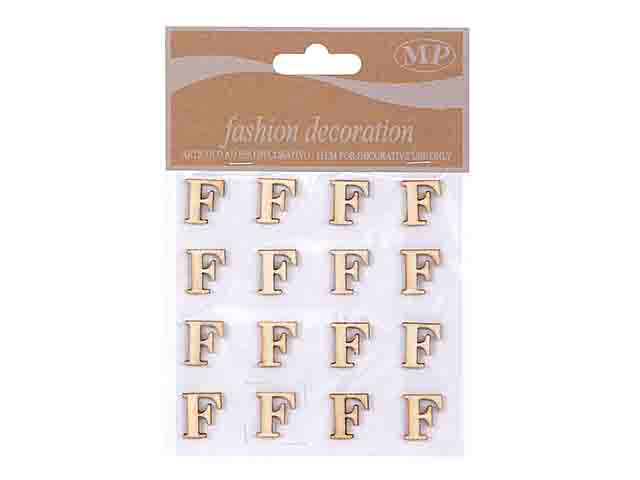 LETTERE LEGNO 10mm. 16pz F T067F