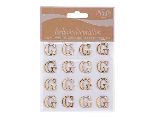 LETTERE LEGNO 10mm. 16pz G T067G