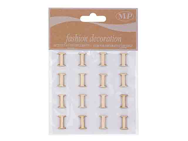 LETTERE LEGNO 10mm. 16pz I T067I