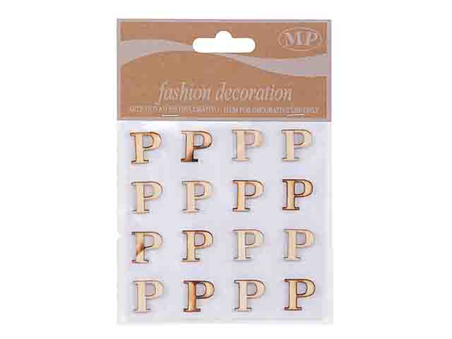 LETTERE LEGNO 10mm. 16pz P T067P
