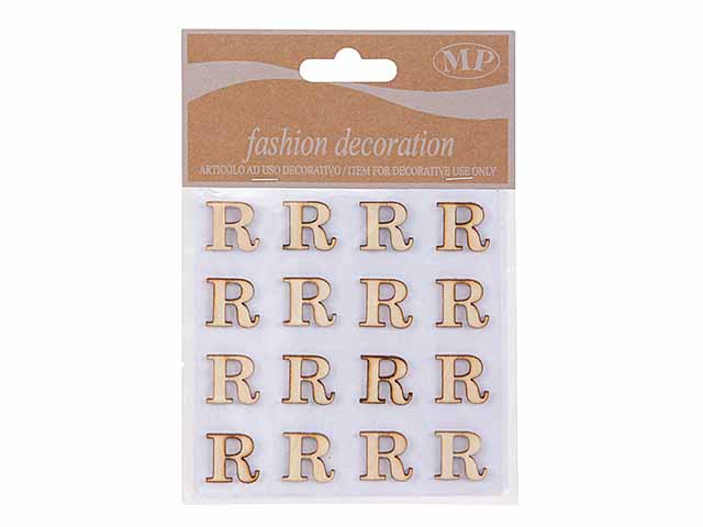 LETTERE LEGNO 10mm. 16pz R T067R