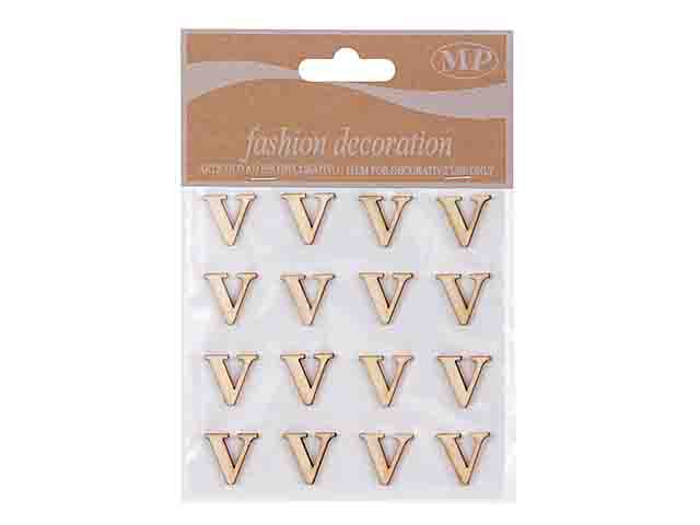 LETTERE LEGNO 10mm. 16pz V T067V