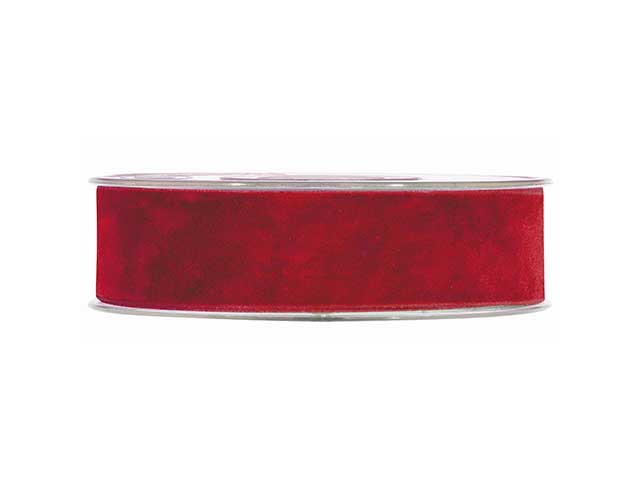 NASTRO DOPPIO VELLUTO 1,5CMX7MT ROSSO 3066P 08