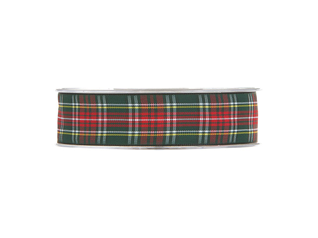 NASTRO TARTAN VERDE/ROSSO 3078M 13 NASTRO TARTAN VERDE/ROSSO 3078M 13