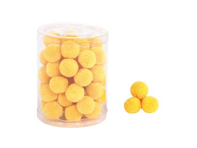 POMPON 2cm 48pz YELLOW B335 25 POMPON 2cm 48pz YELLOW B335 25
