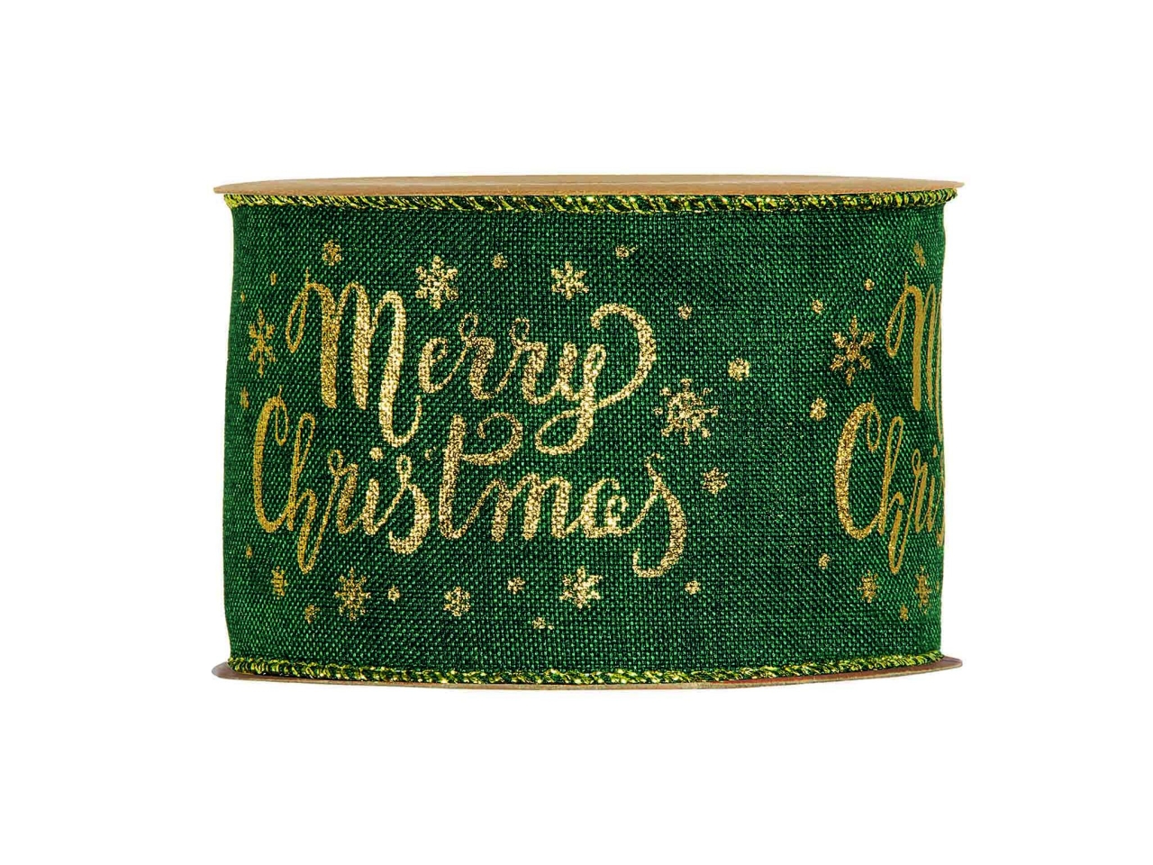NASTRO MERRY XMAS 6,3CMX10MT VERDE 4999 73