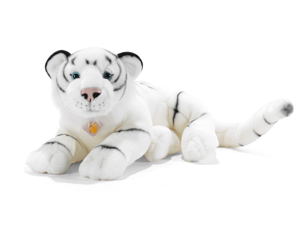 PELUCHE TIGRE BIANCA 50cm NEVE 05998