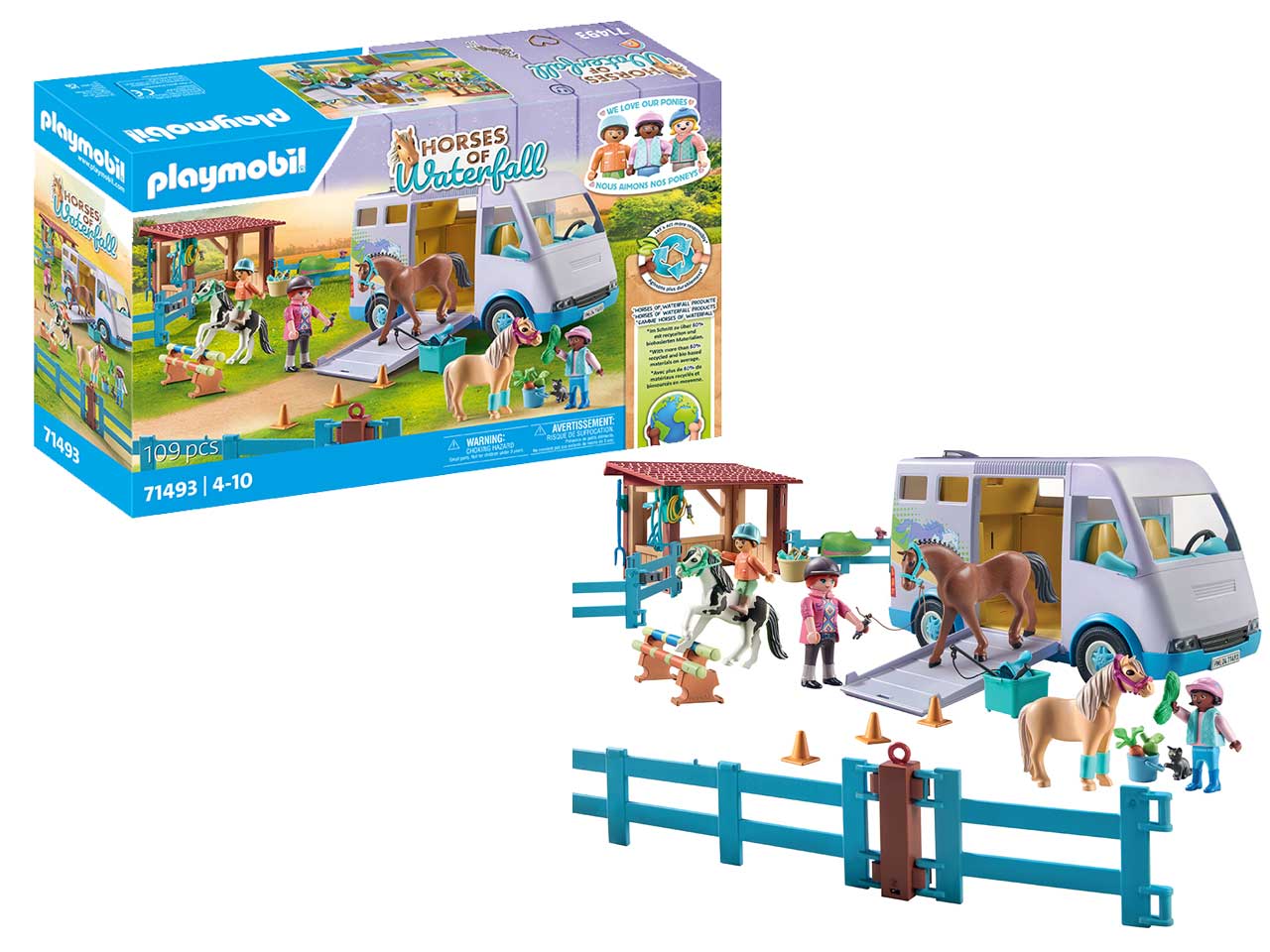 PLAYMOBIL TRASPOR. CAVALLI STALLA 71493 PLAYMOBIL TRASPOR. CAVALLI STALLA 71493