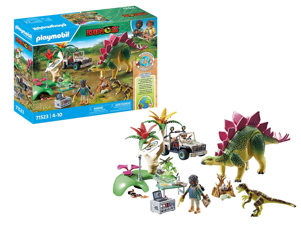 PLAYMOBIL CAMPO BASE DINOSAURI 71523