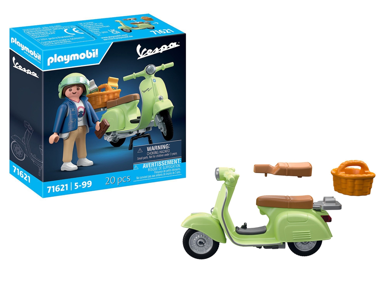 PLAYMOBIL 1969 VESPA 150 SPRINT VERDE C.71621