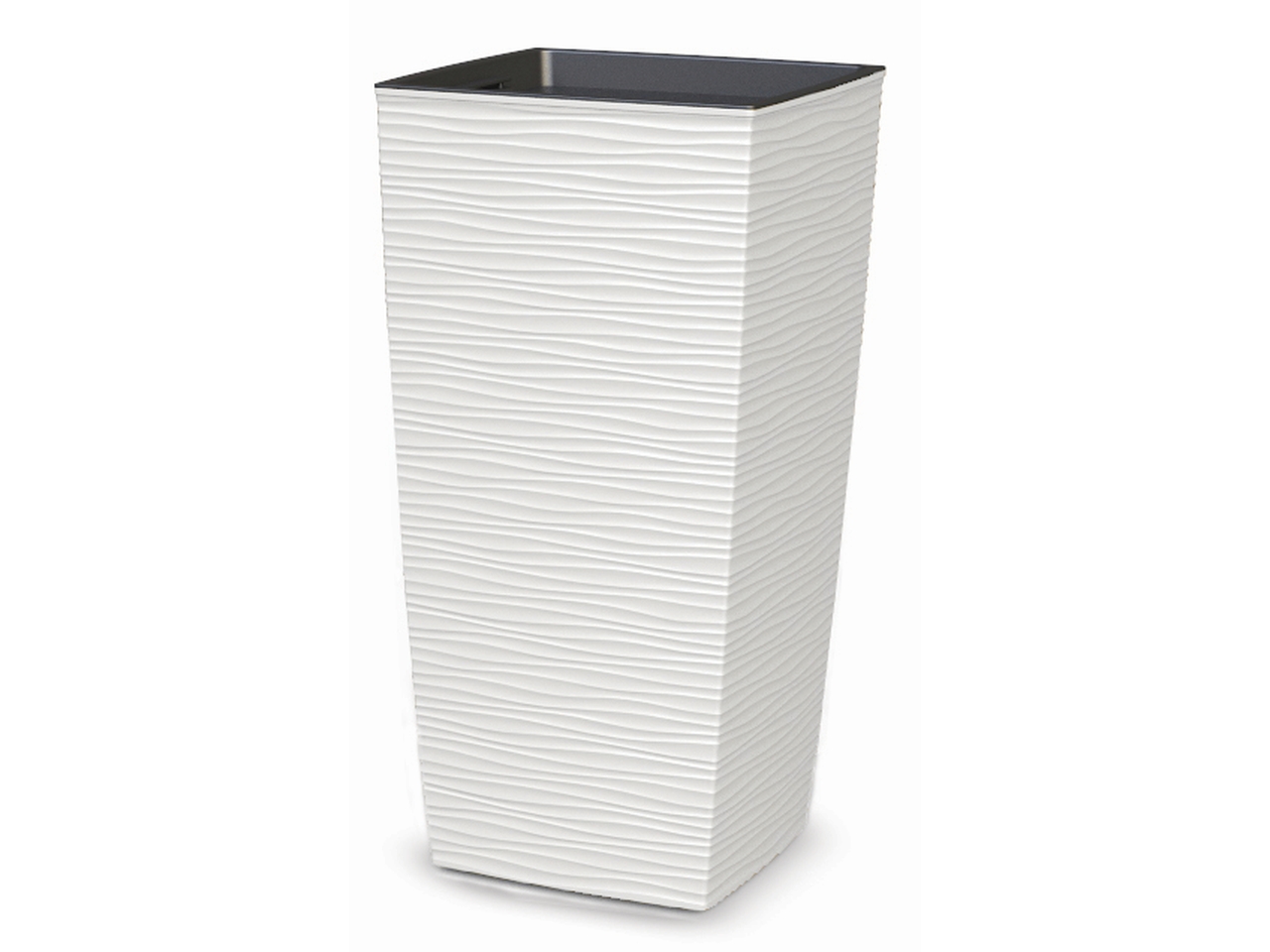 VASO AURORA 35X35XH.67CM BIANCO AW03567