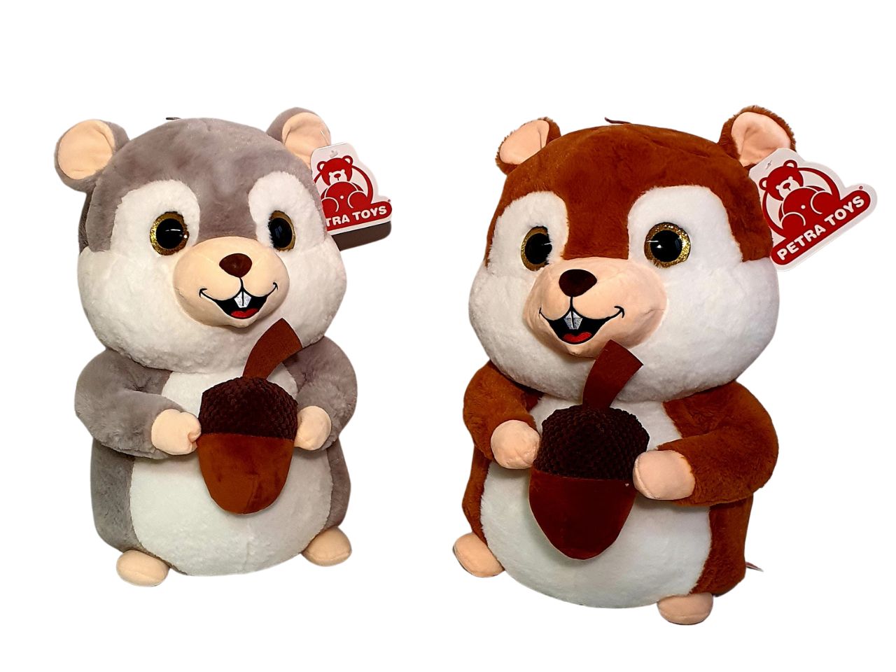 PELUCHE SCOIATTOLO C/GHIANDA 19P65/50