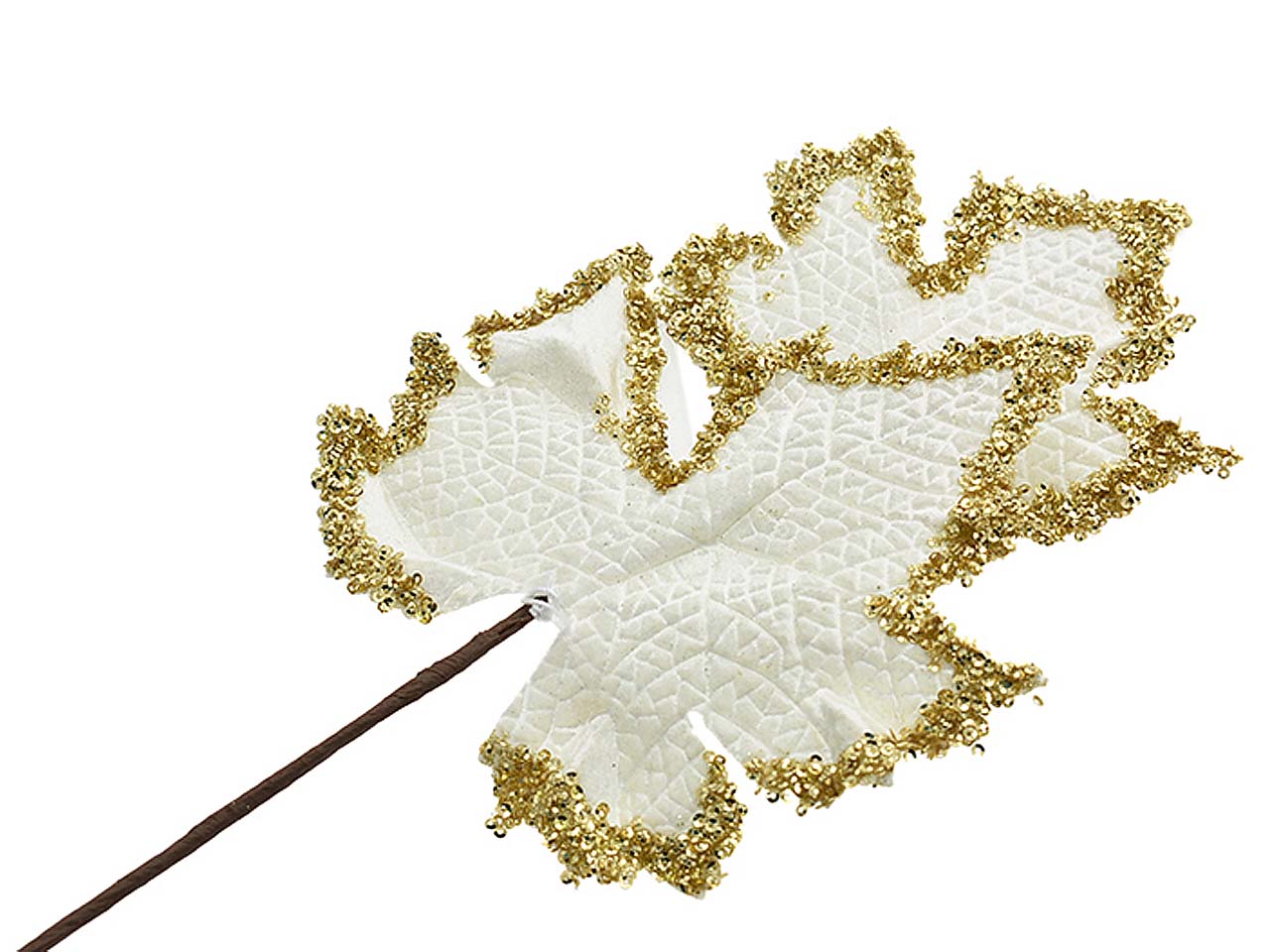 RAMO FOGLIE 45cm PANNA  306169392