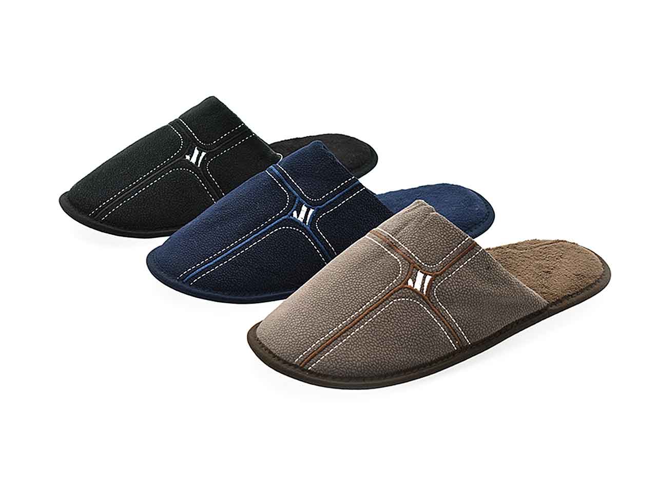 PANTOFOLA UOMO 39-45 RIQUADRI 6446016