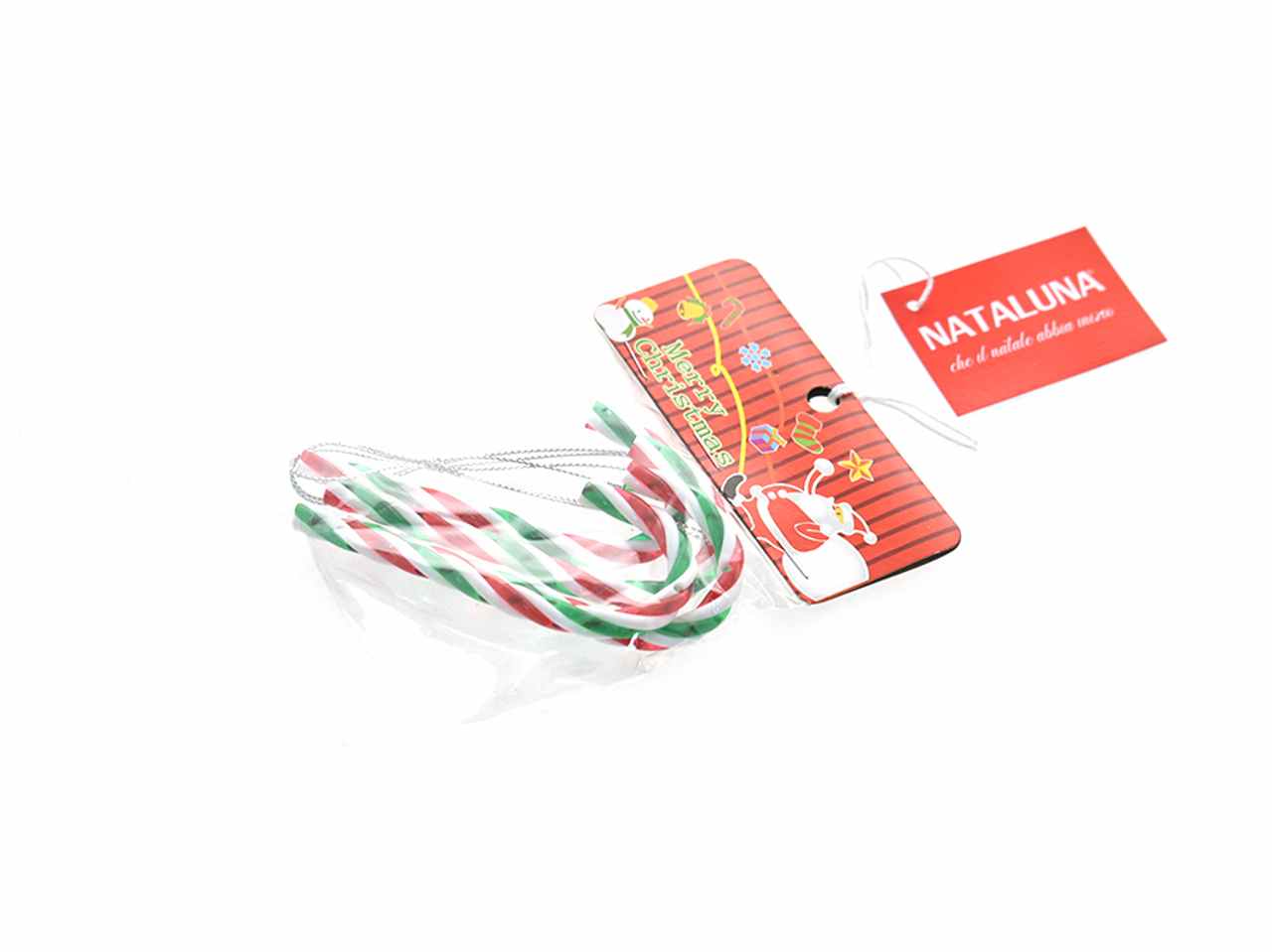 BASTONCINO 4PZ 9CM VERDE BIANCO 6003424