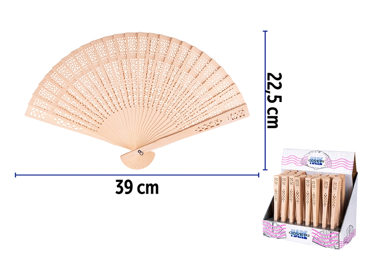 VENTAGLIO IN LEGNO 23CM 6621001