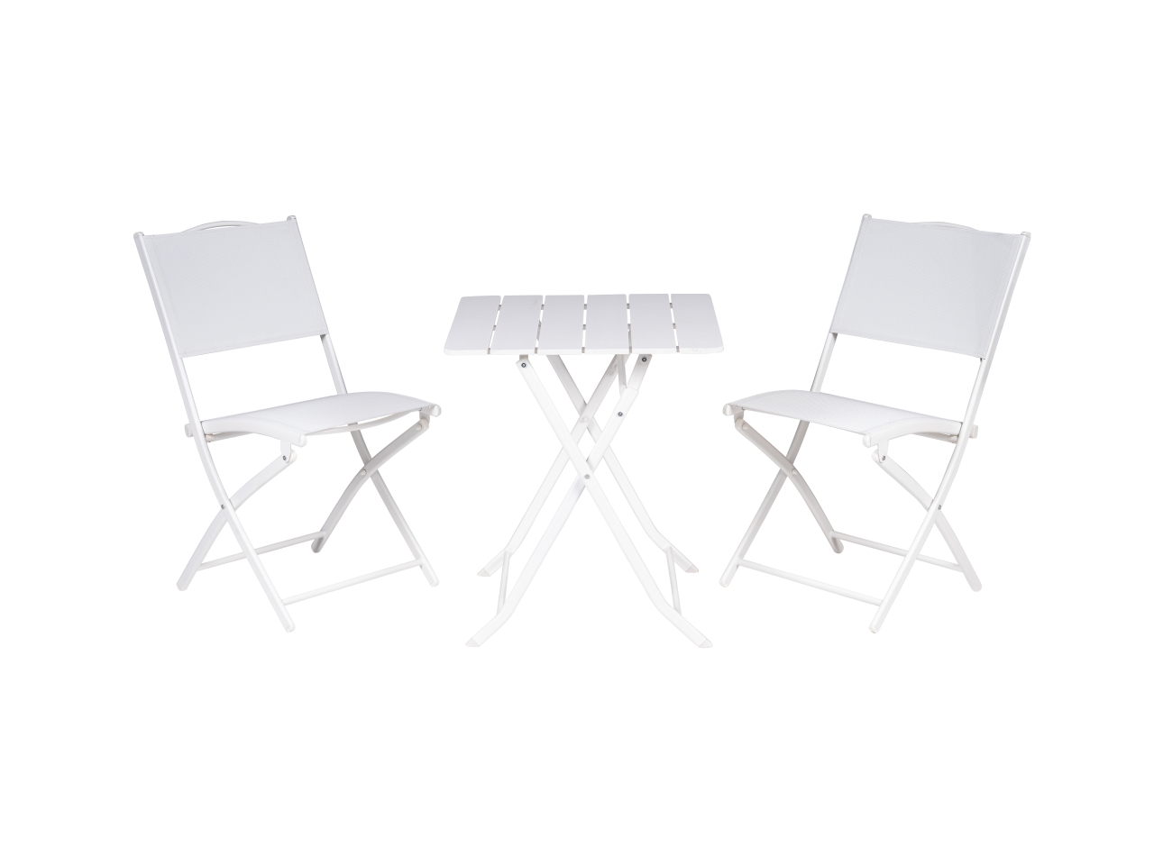 TAVOLINO+2 SEDIE 60X60CM BIANCO 4118324