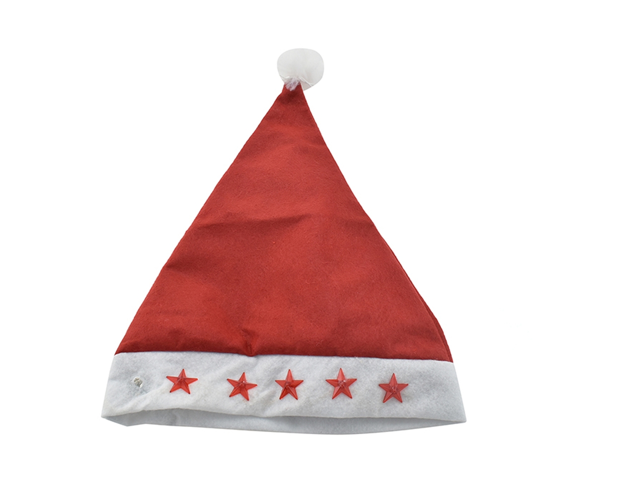 CAPPELLO NATALIZIO C/STELLE LED 28X37CM 6497277
