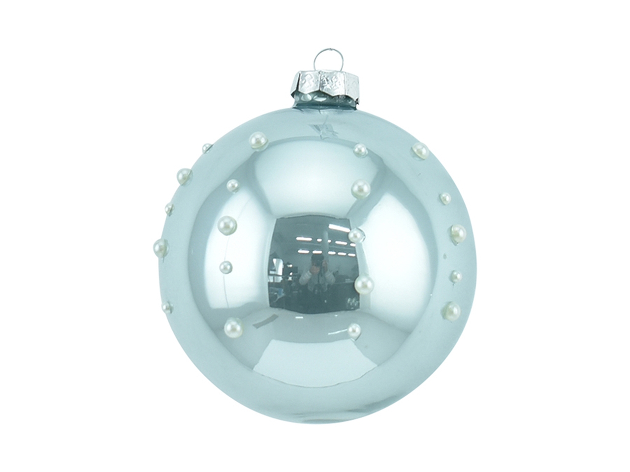 PALLA VETRO 10CM AZZURRO 6937929