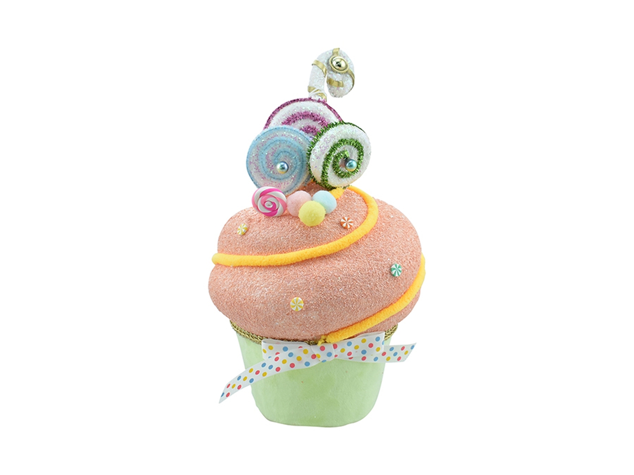 CUPCAKE 16X16X27CM VERDE/ROSA 895847