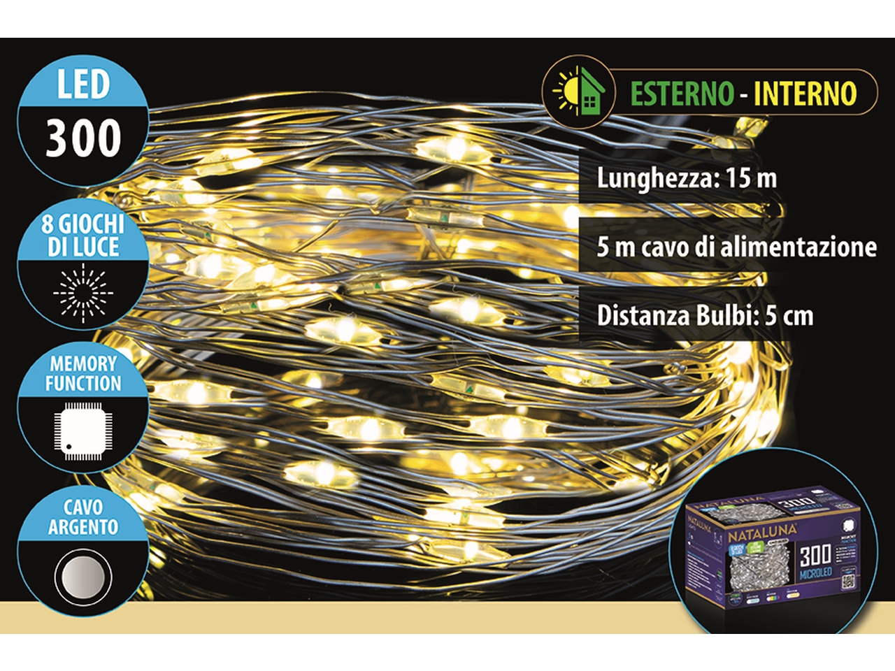 CATENA 300M.LED B.CALDO 15MT U.E. F.ARG. 25812126 CATENA 300M.LED B.CALDO 15MT U.E. F.ARG. 25812126