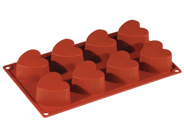 STAMPO SILICONE CUORE 8IMPRONTE FR025 STAMPO SILICONE CUORE 8IMPRONTE FR025