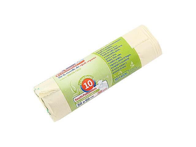 SACCHI PATTUMIERA 50×60 10pz BIOPLASTICASP50BP-C