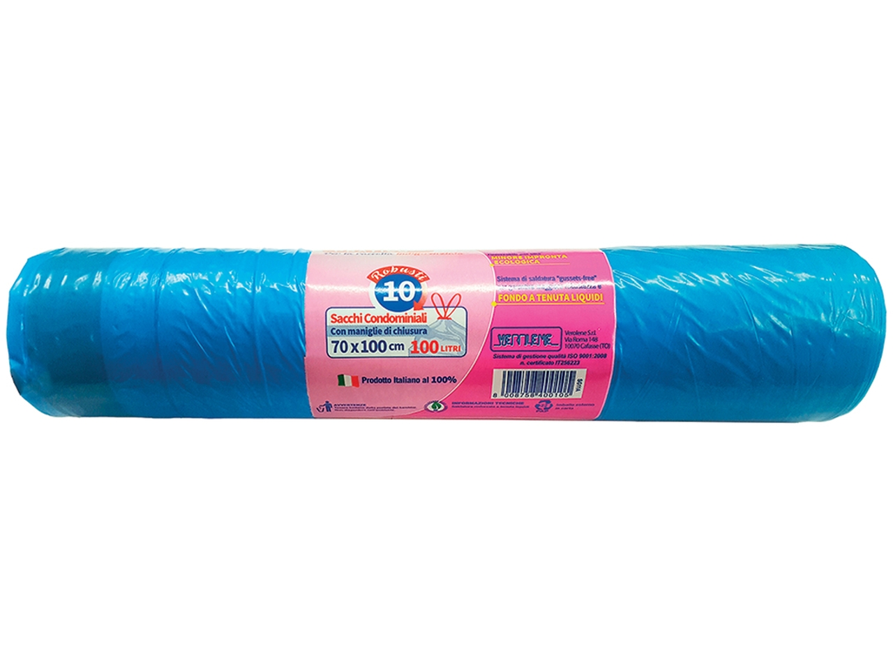 SACCHI PATTUMIERA C/L.70X100+5 10PZ BLU SG11AE