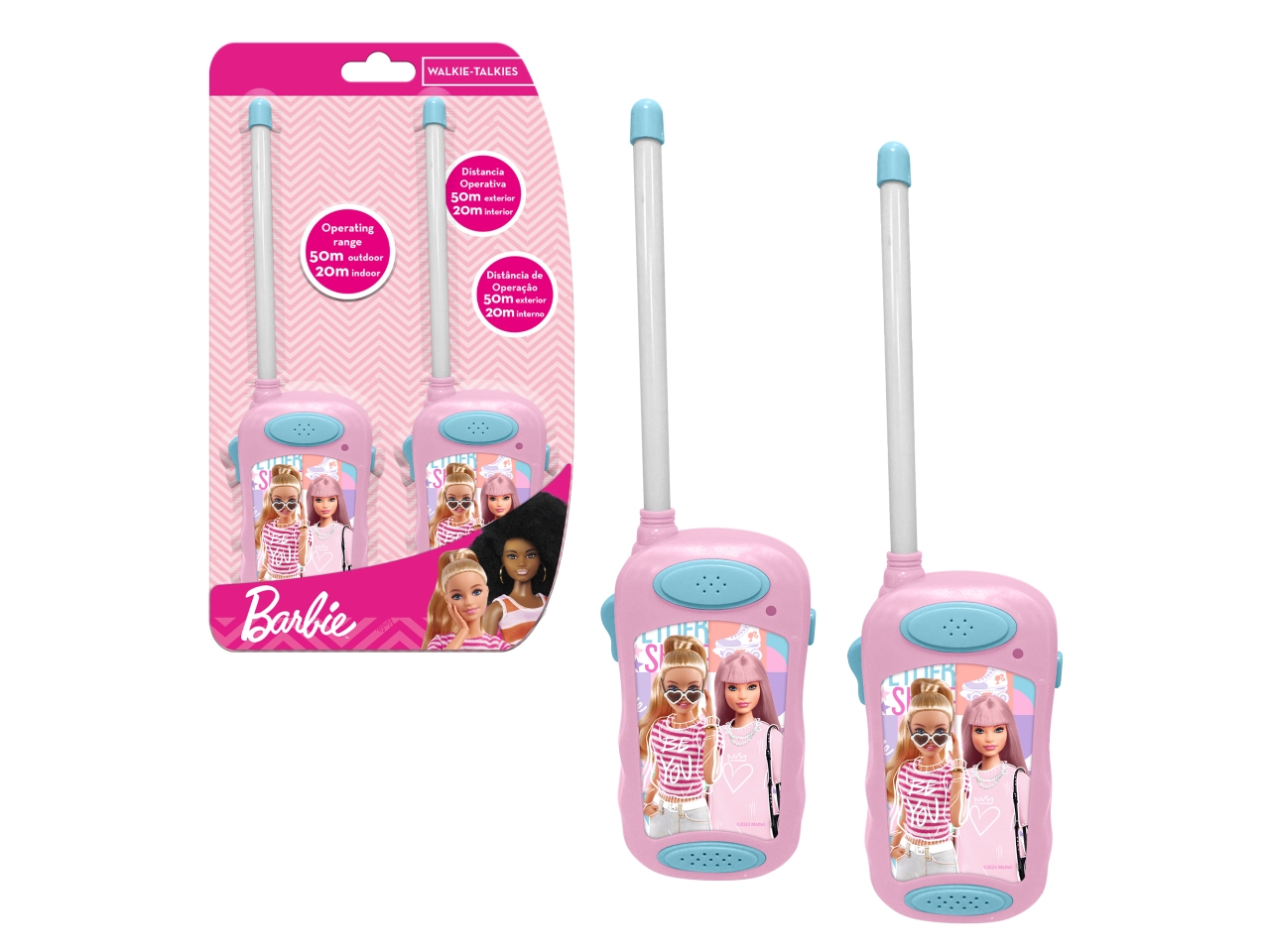 BARBIE WALKIE TALKIE 18X29X5CM