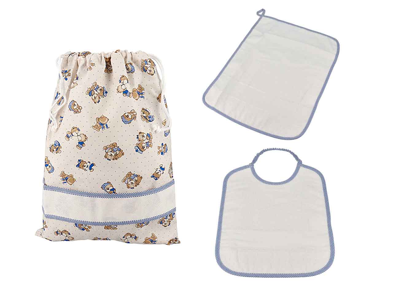 SET ASILO ORSO MARINAIO 3pz PANNA  PRSA00761.03003
