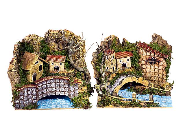 ACCESSORIO PONTE SU FIUME 20X14X17CM 2ASS. 11414
