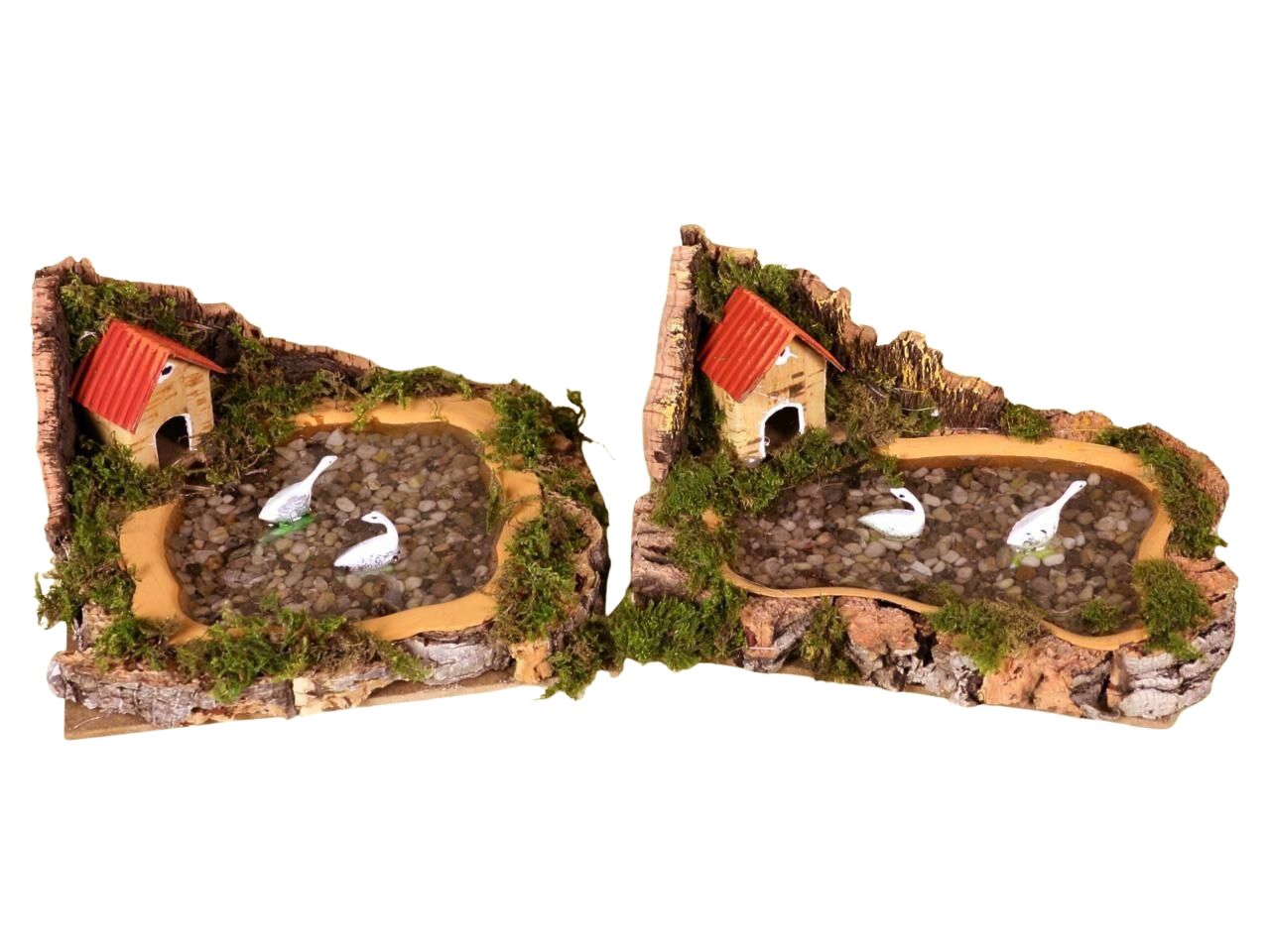 AMBIENT.LAGO C/EFF.ACQUA, CASA, PAPERA15X10CM85138