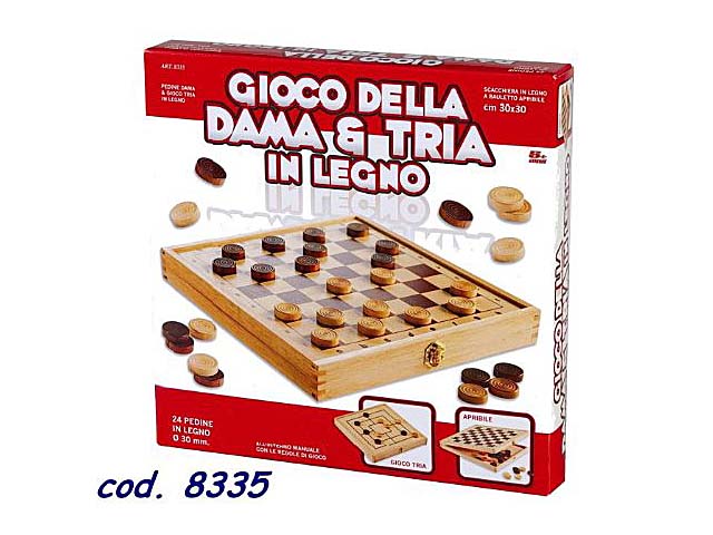GIOCO DAMA E TRIS 8335
