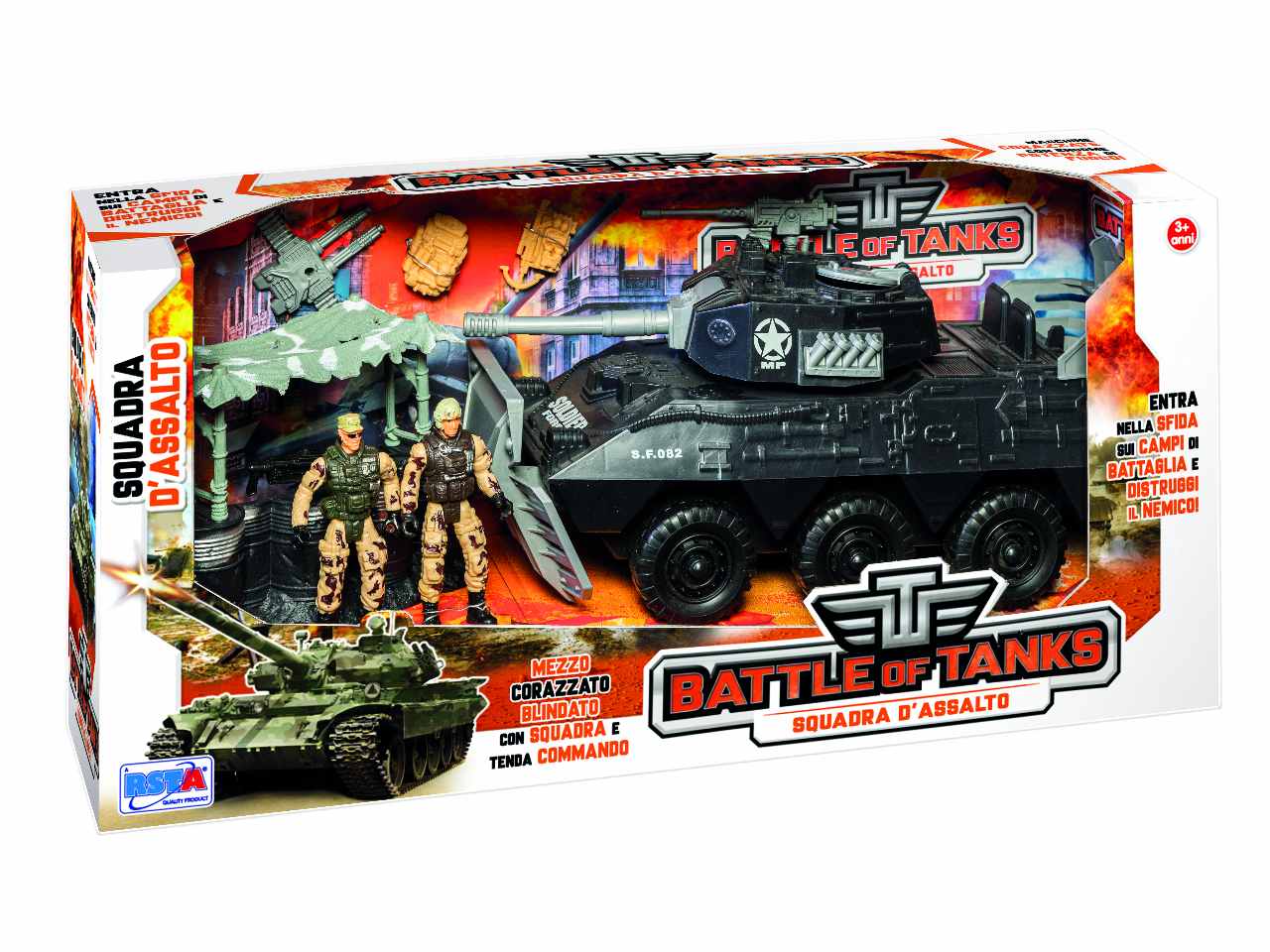PLAYSET MILITARE BATTLE OF TANKS 10989