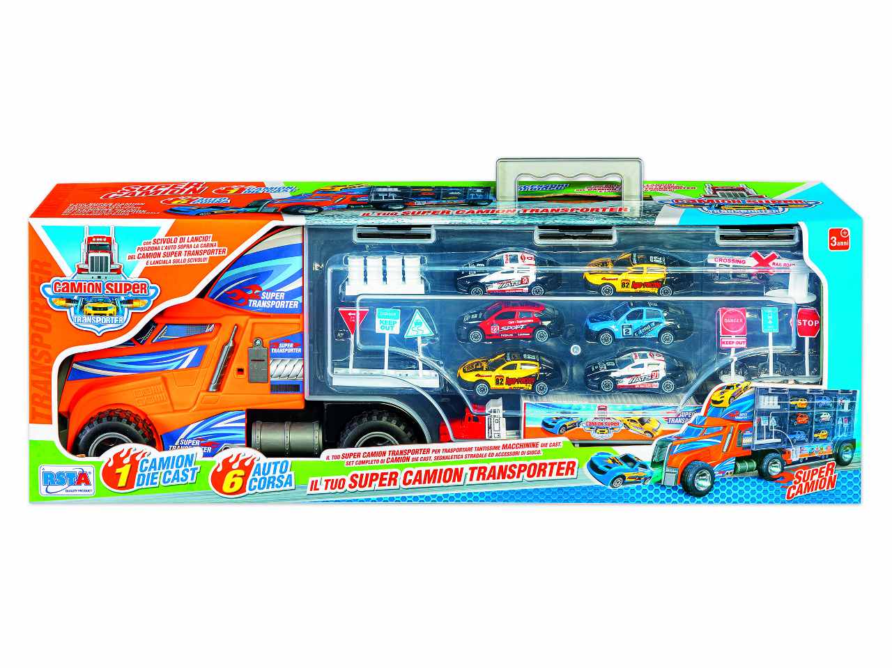 SUPER CAMION C/6 VEICOLI DIE CAST 11185 SUPER CAMION C/6 VEICOLI DIE CAST 11185